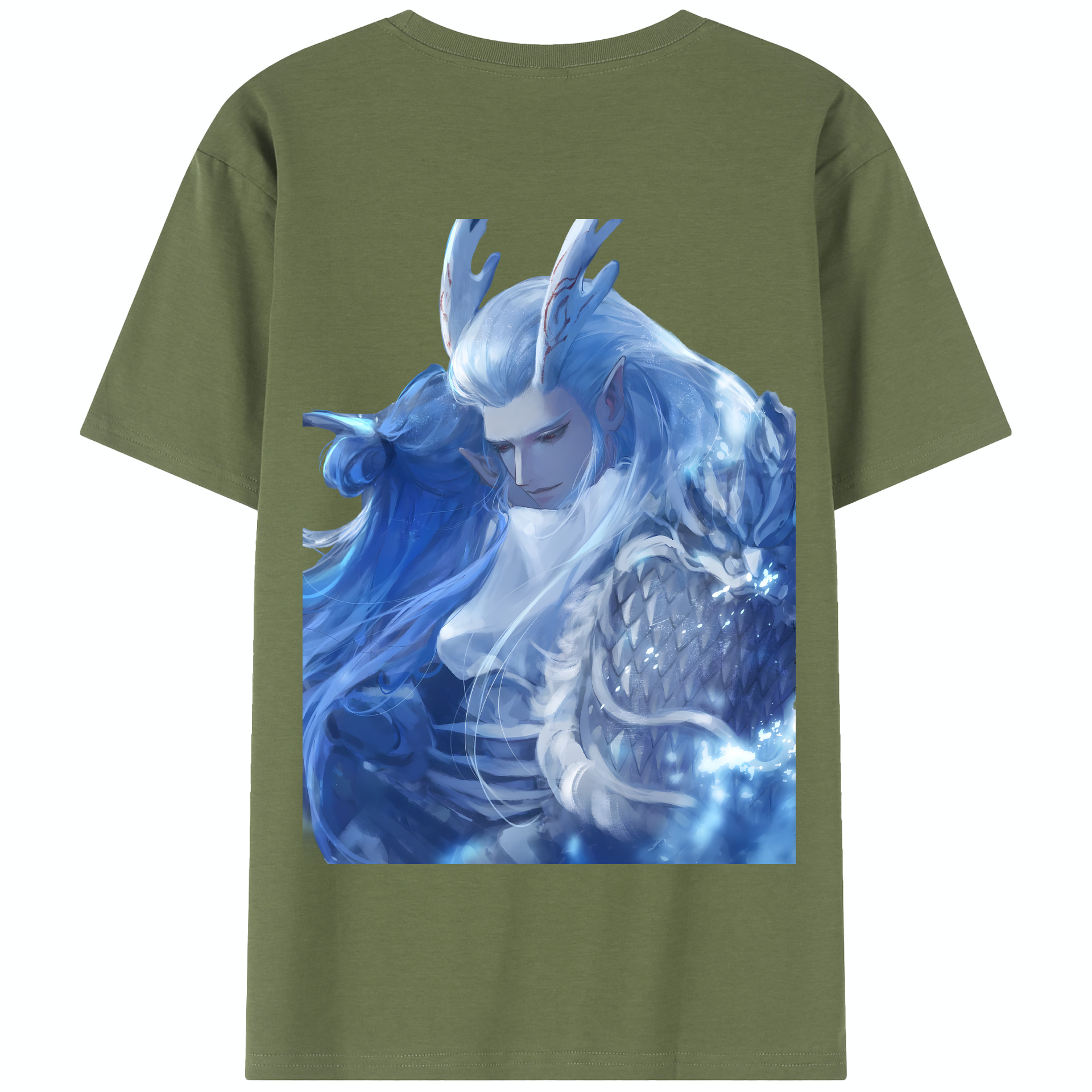 （画像用） Ne Zha 2 ナタ 魔童の大暴れ 綿100％半袖Tシャツ（背面プリント）